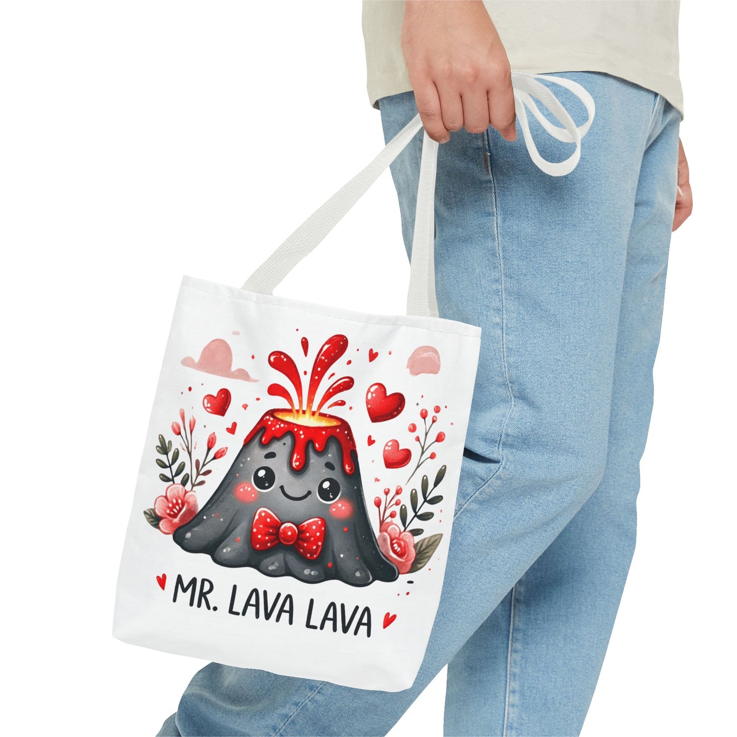 "Mr. Lava Lava Floral Charm" Tote Bag
