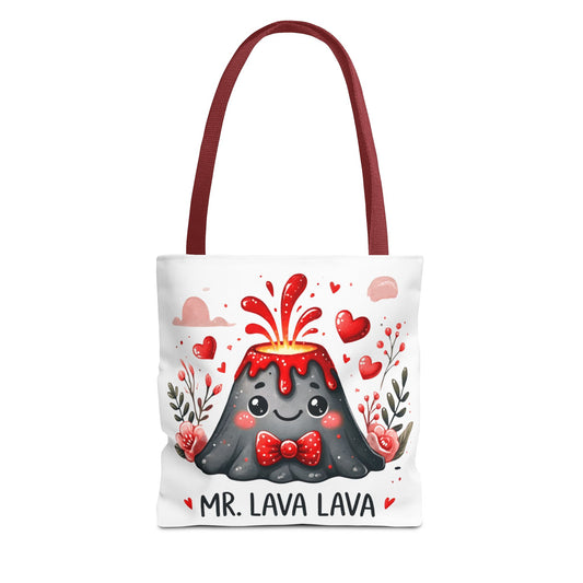 "Mr. Lava Lava Floral Charm" Tote Bag