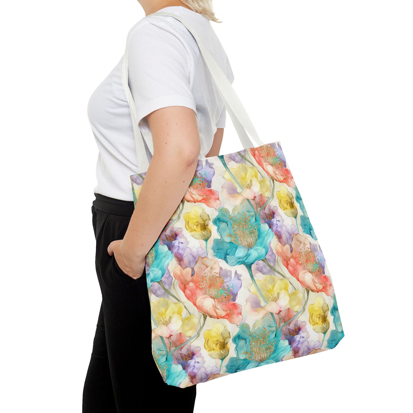 Watercolor Bloom 🌸 Artistic Tote Bag