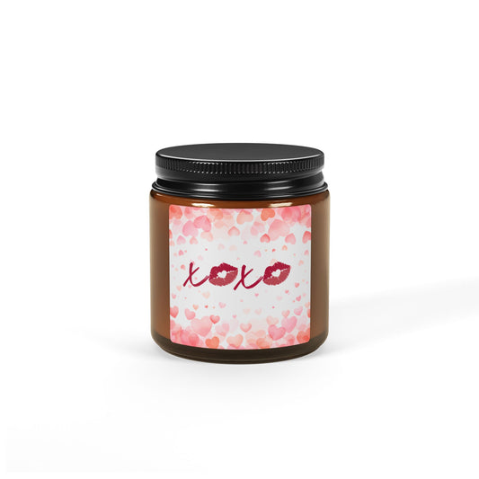 "XOXO" Amber Jar Scented Candle