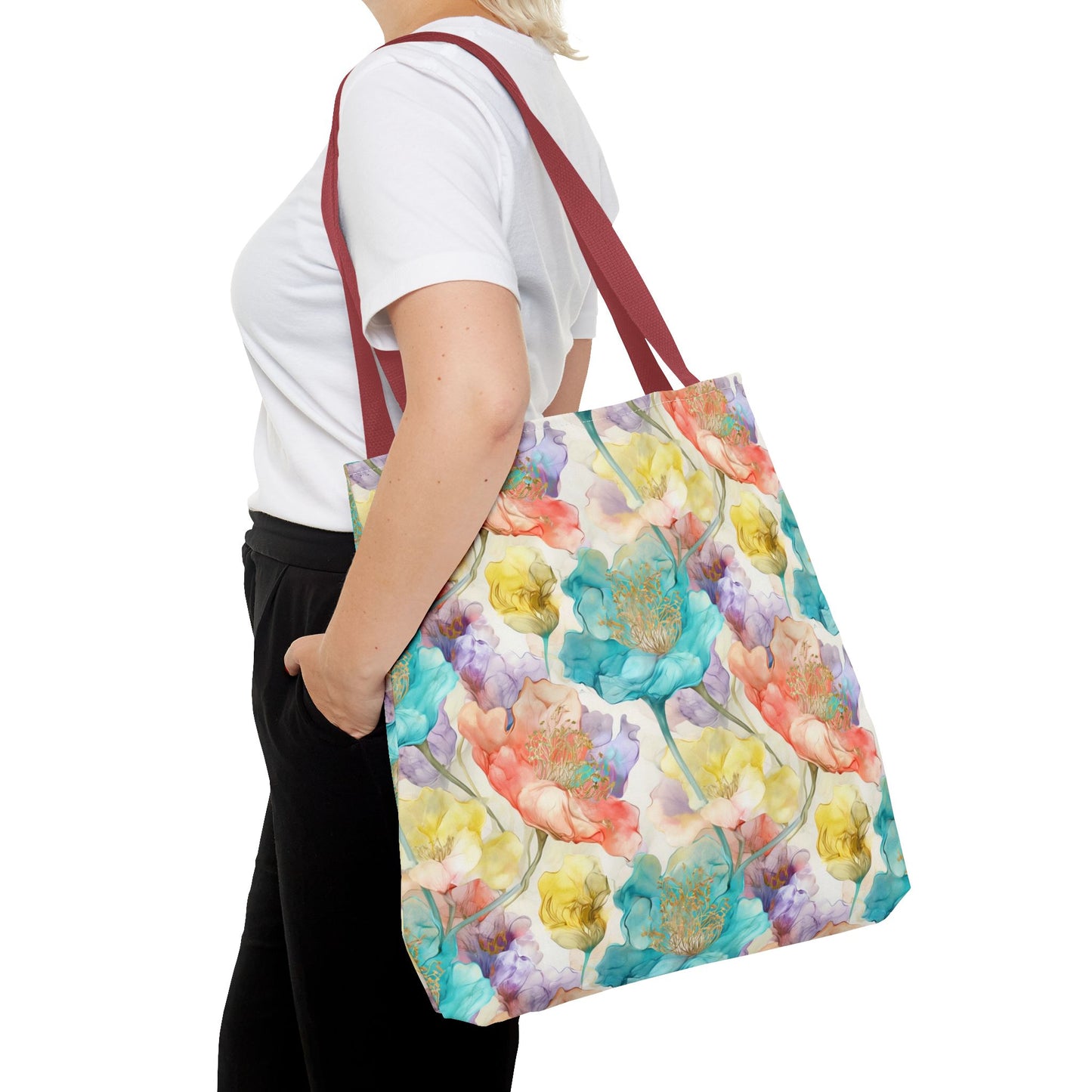 Watercolor Bloom 🌸 Artistic Tote Bag