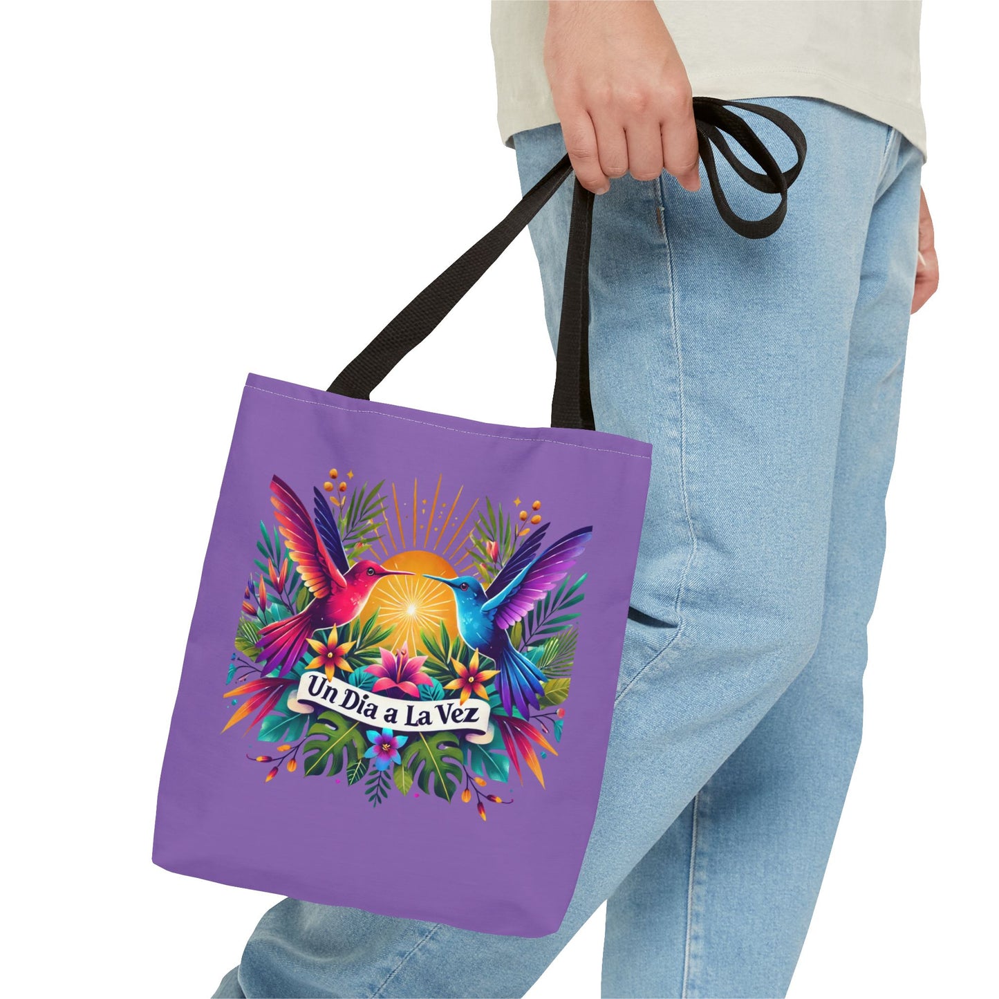 "Un Día a la Vez" Tropical Sunrise Tote Bag