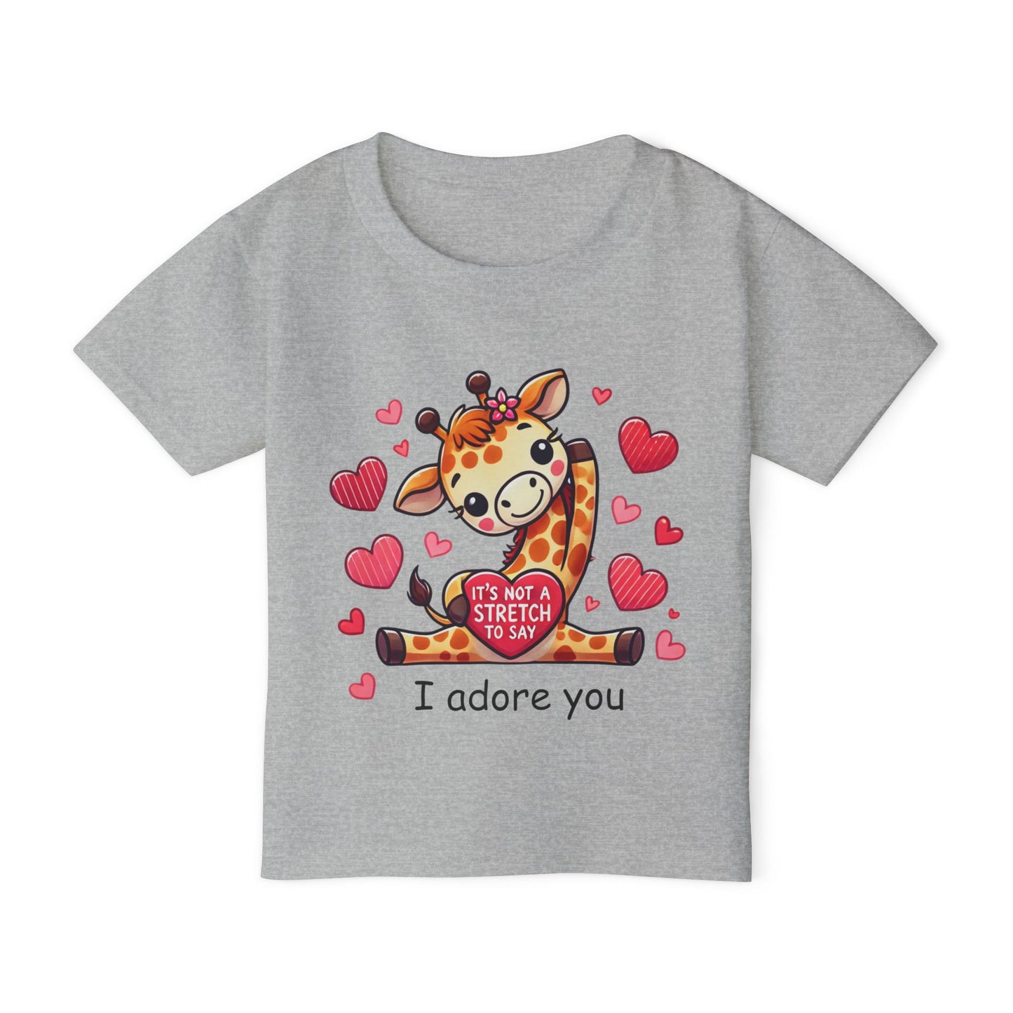 "I Adore You" Giraffe Toddler T-Shirt