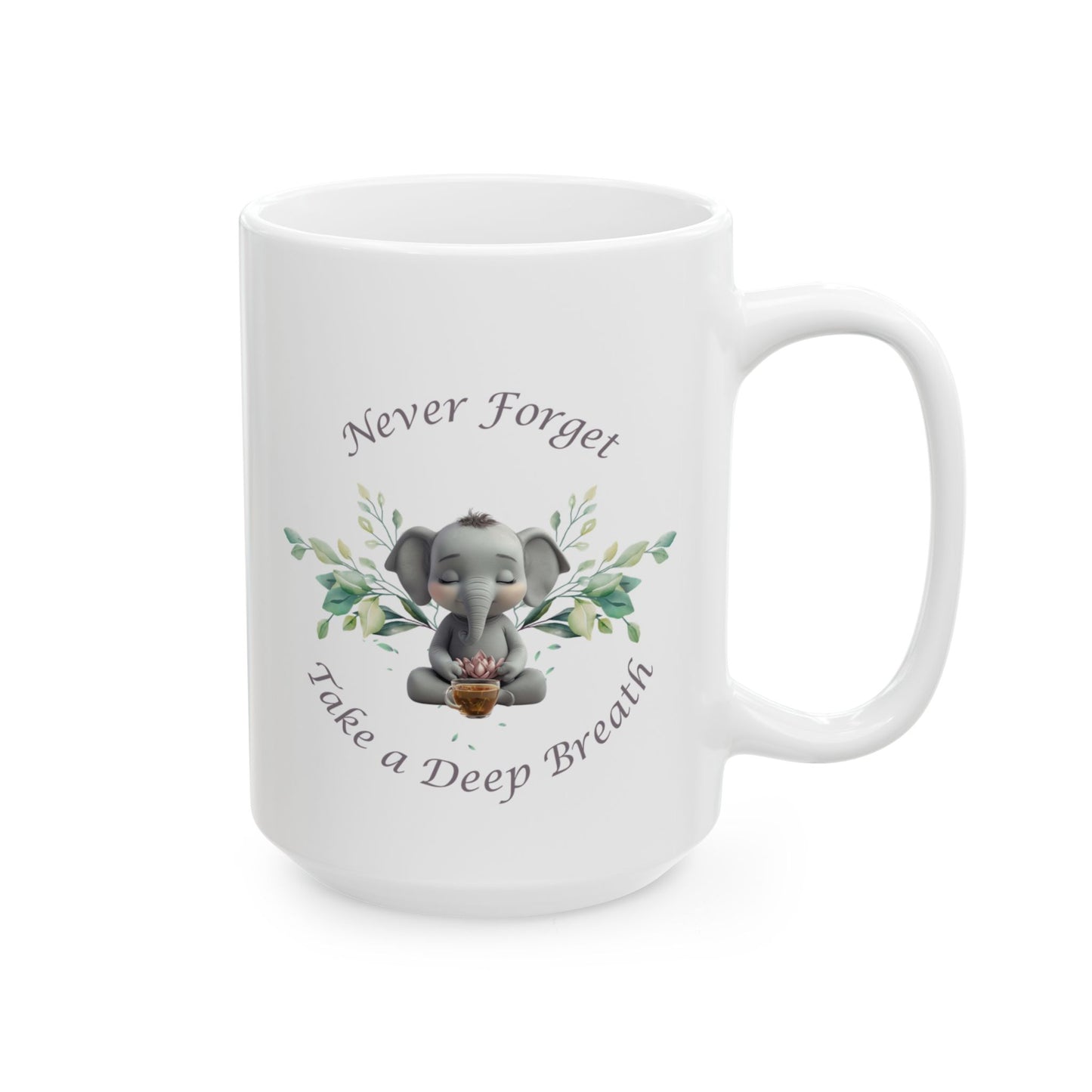 Never Forget Elephant Mug, (11oz, 15oz)