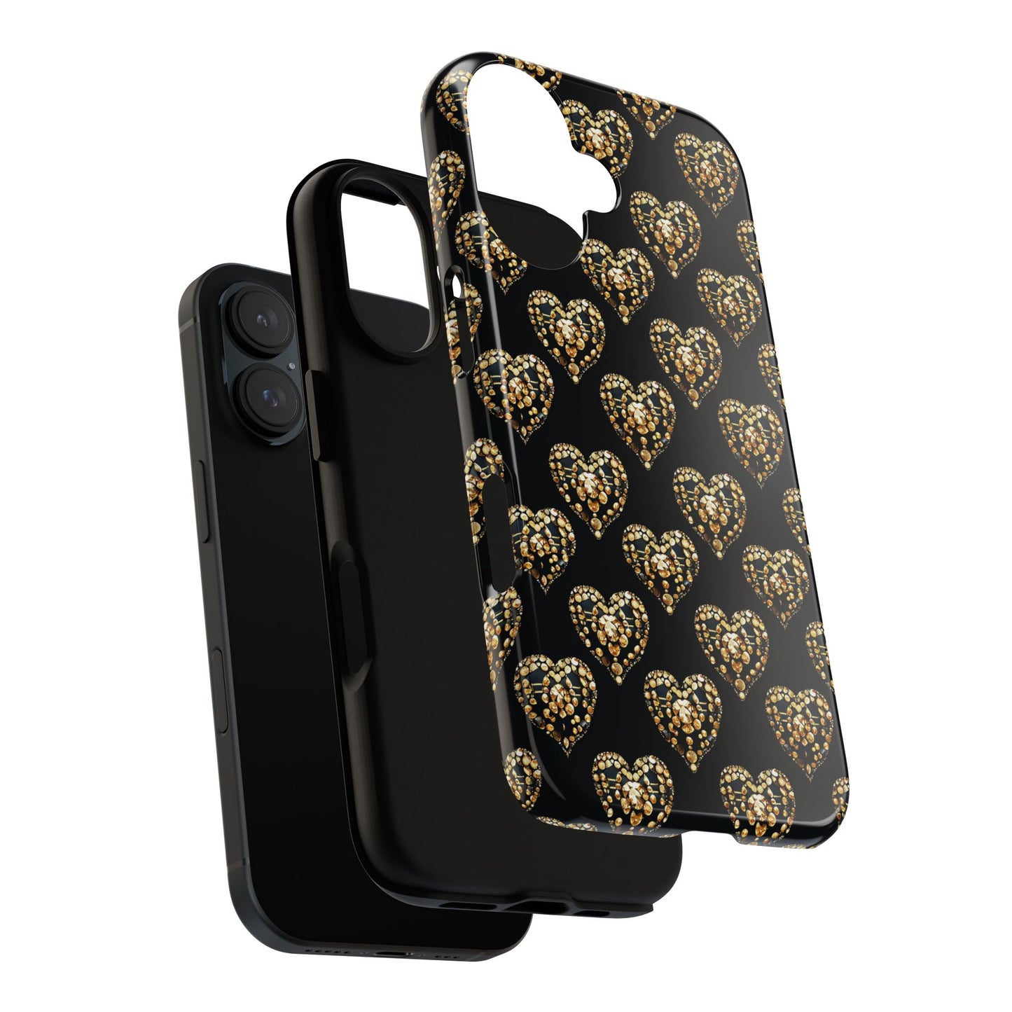 Golden Heart Luxe Phone Case