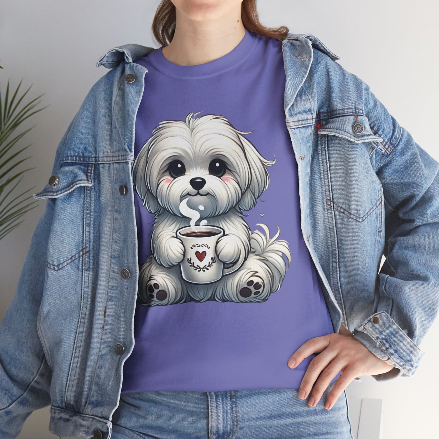 "Puppy Love Coffee Time" Unisex Tee
