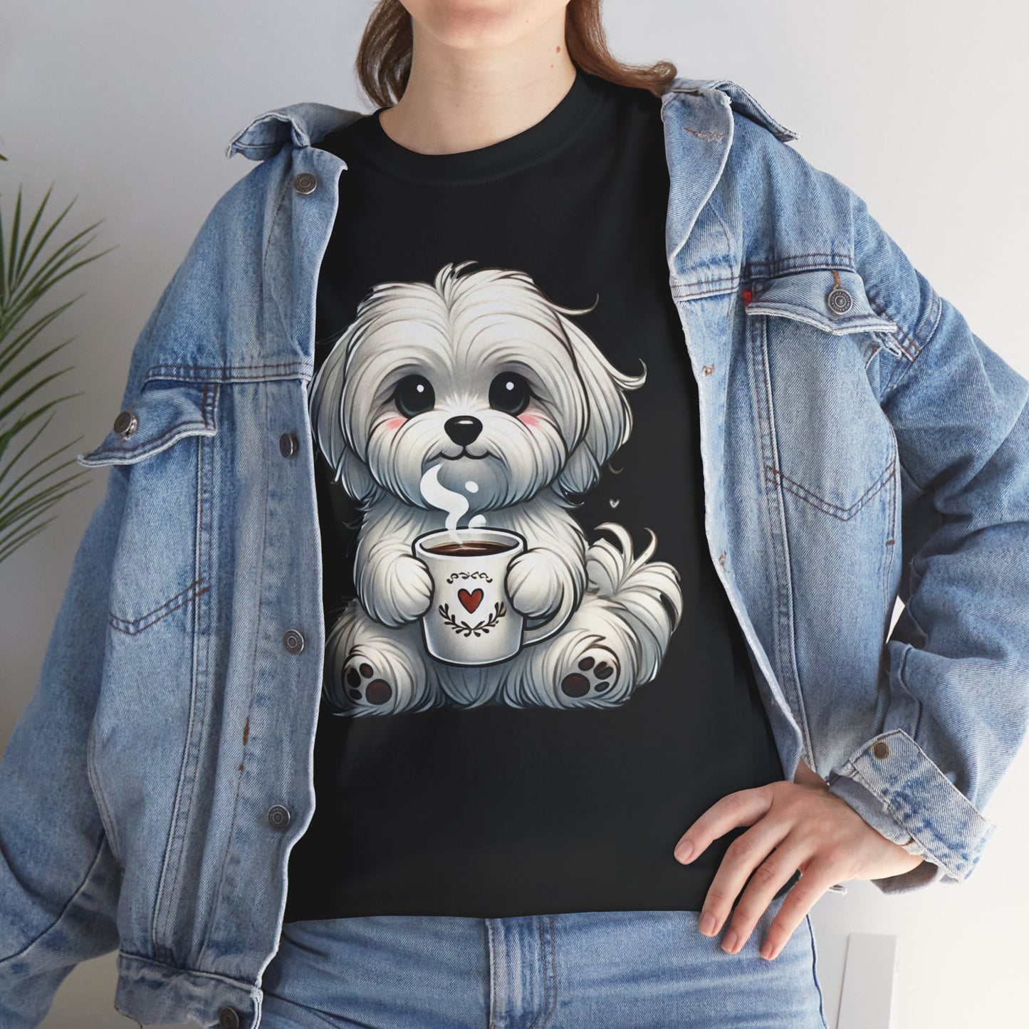 "Puppy Love Coffee Time" Unisex Tee