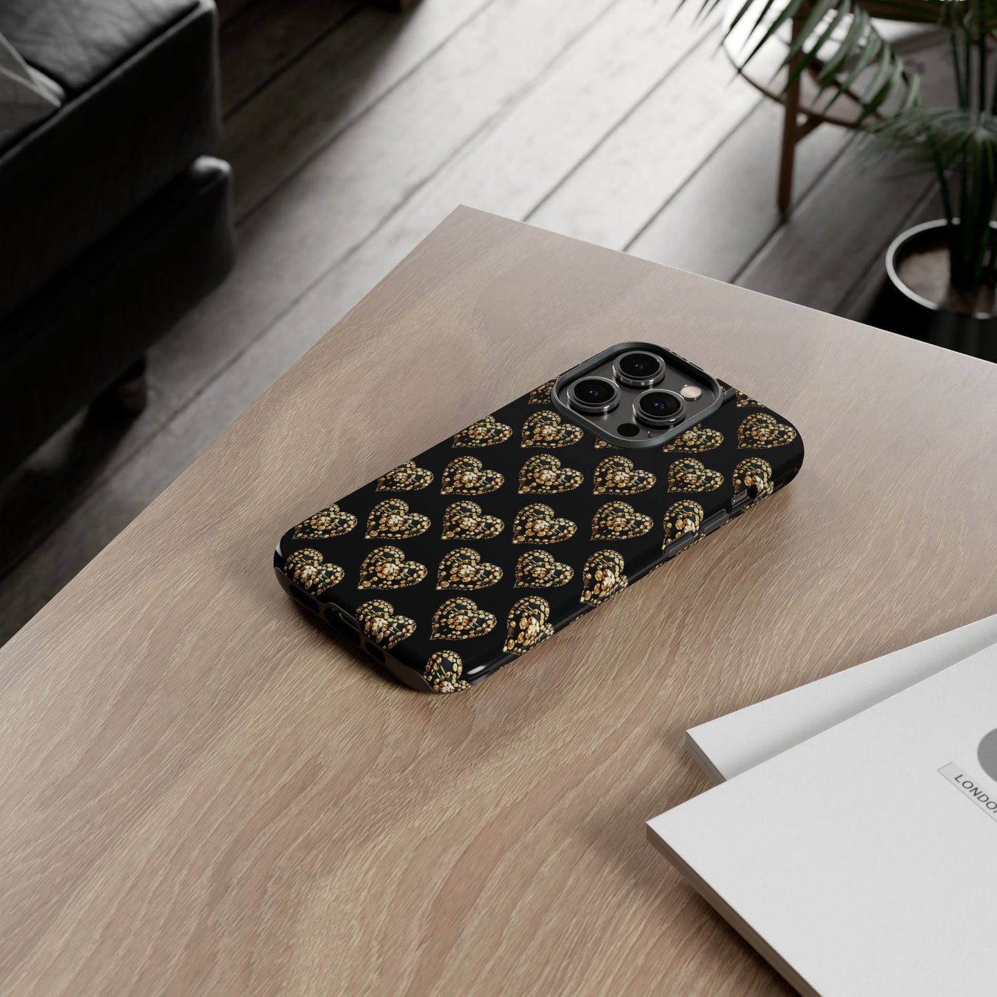 Golden Heart Luxe Phone Case