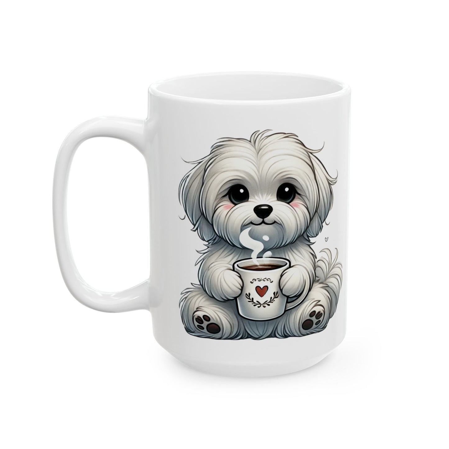 "Puppy Love Coffee Mug" Ceramic Mug, (11oz, 15oz)