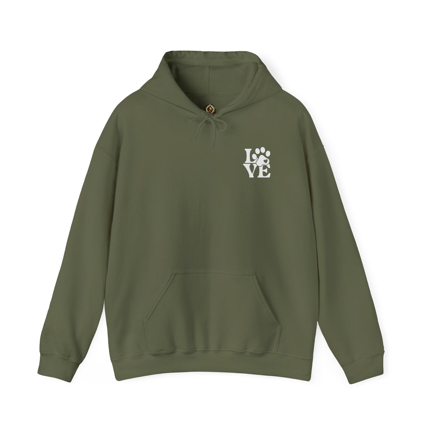 Cozy Love Paw-Print Unisex Hoodie