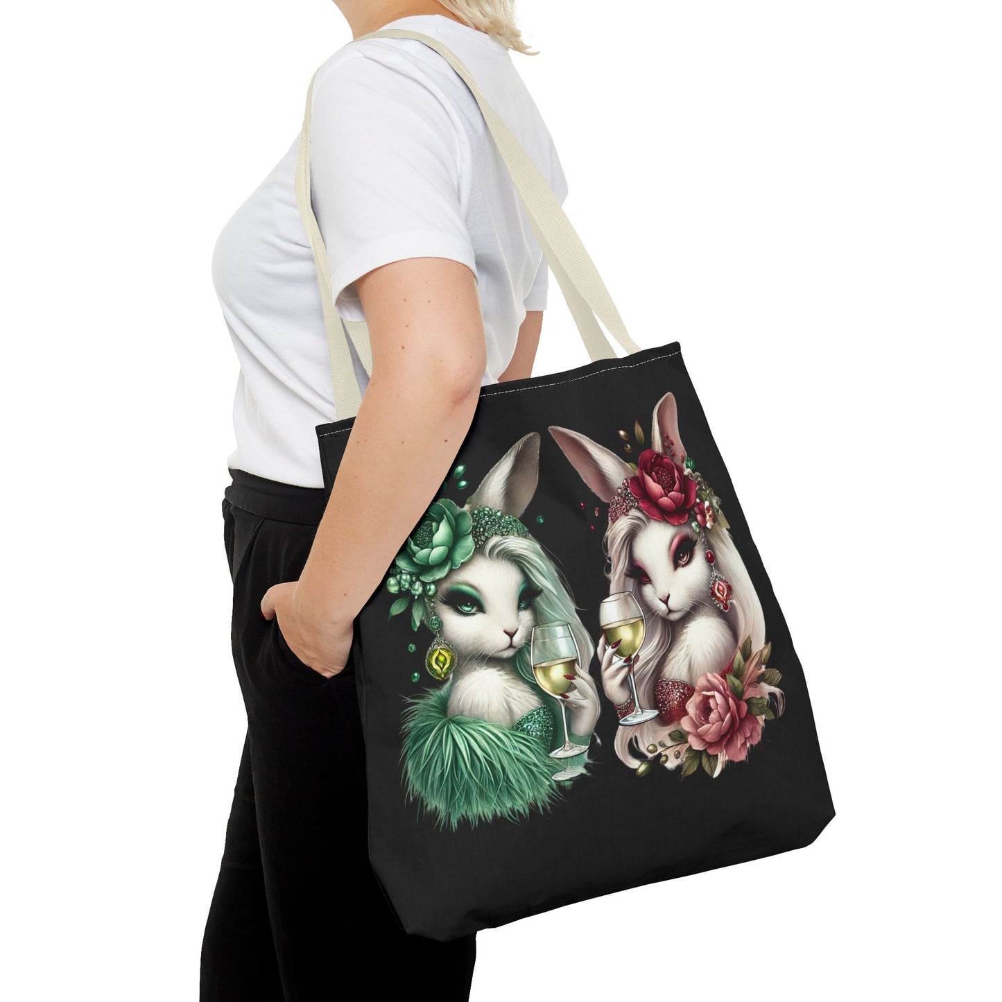 Vero Vino & Rosalie Rouge – Glam Bunny Tote Bag 🍷💅
