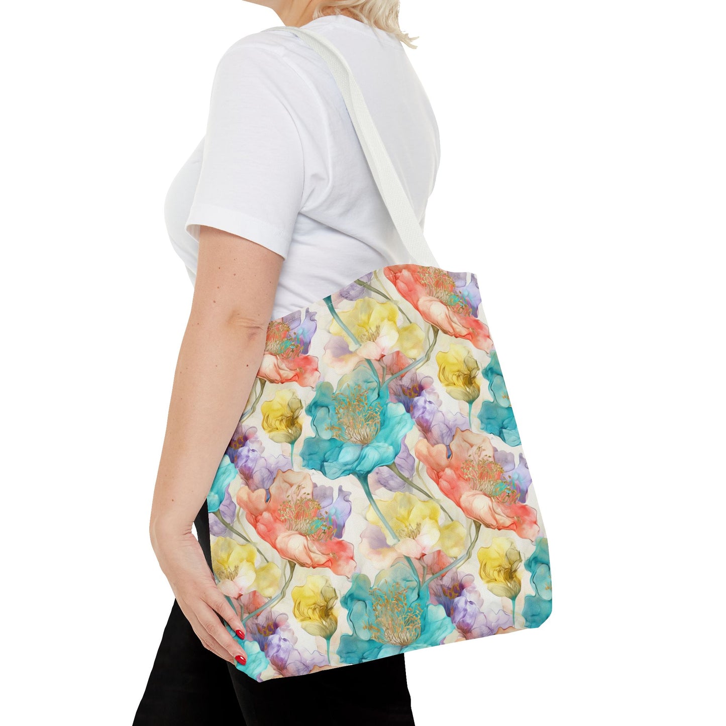 Watercolor Bloom 🌸 Artistic Tote Bag