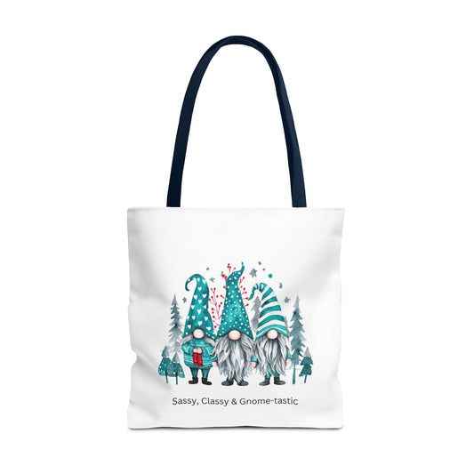 Sassy, Classy & Gnome-tastic Tote Bag – Teal Charm