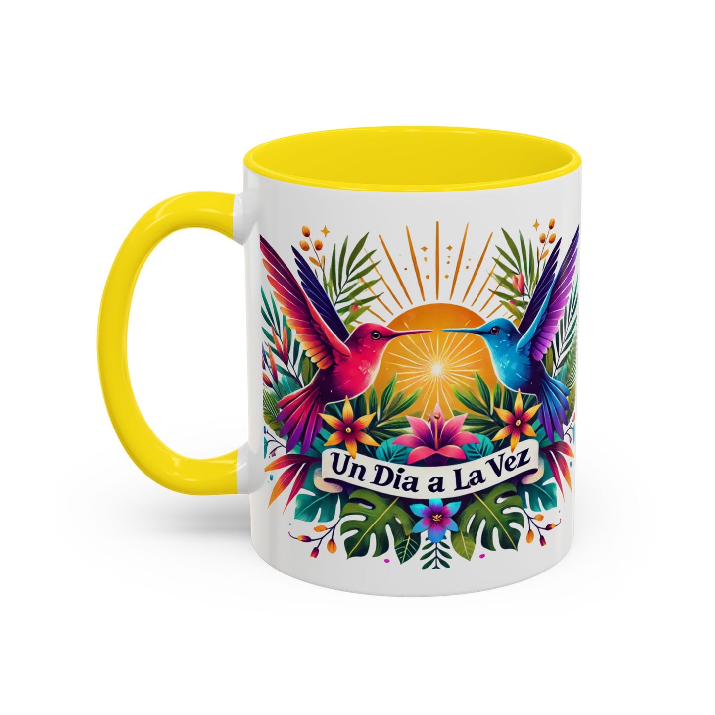 "Un Día a la Vez" Accent Coffee Mug (11oz, 15oz)