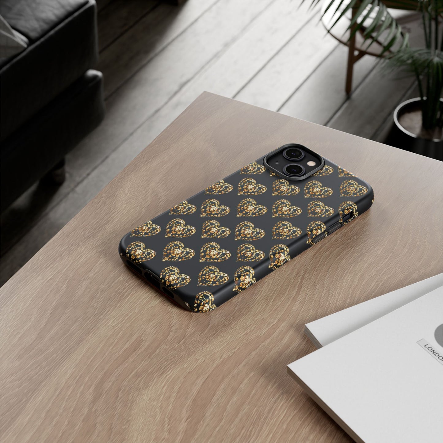 Golden Heart Luxe Phone Case