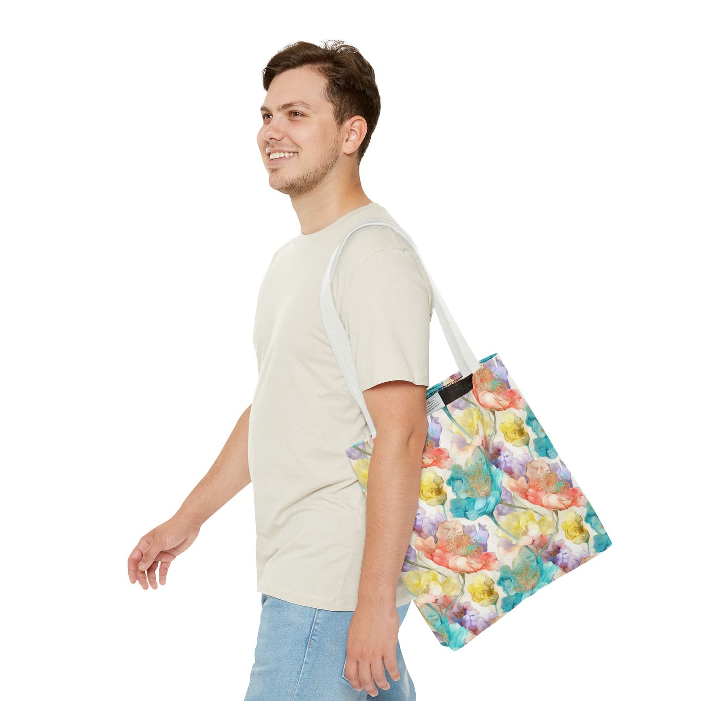 Watercolor Bloom 🌸 Artistic Tote Bag