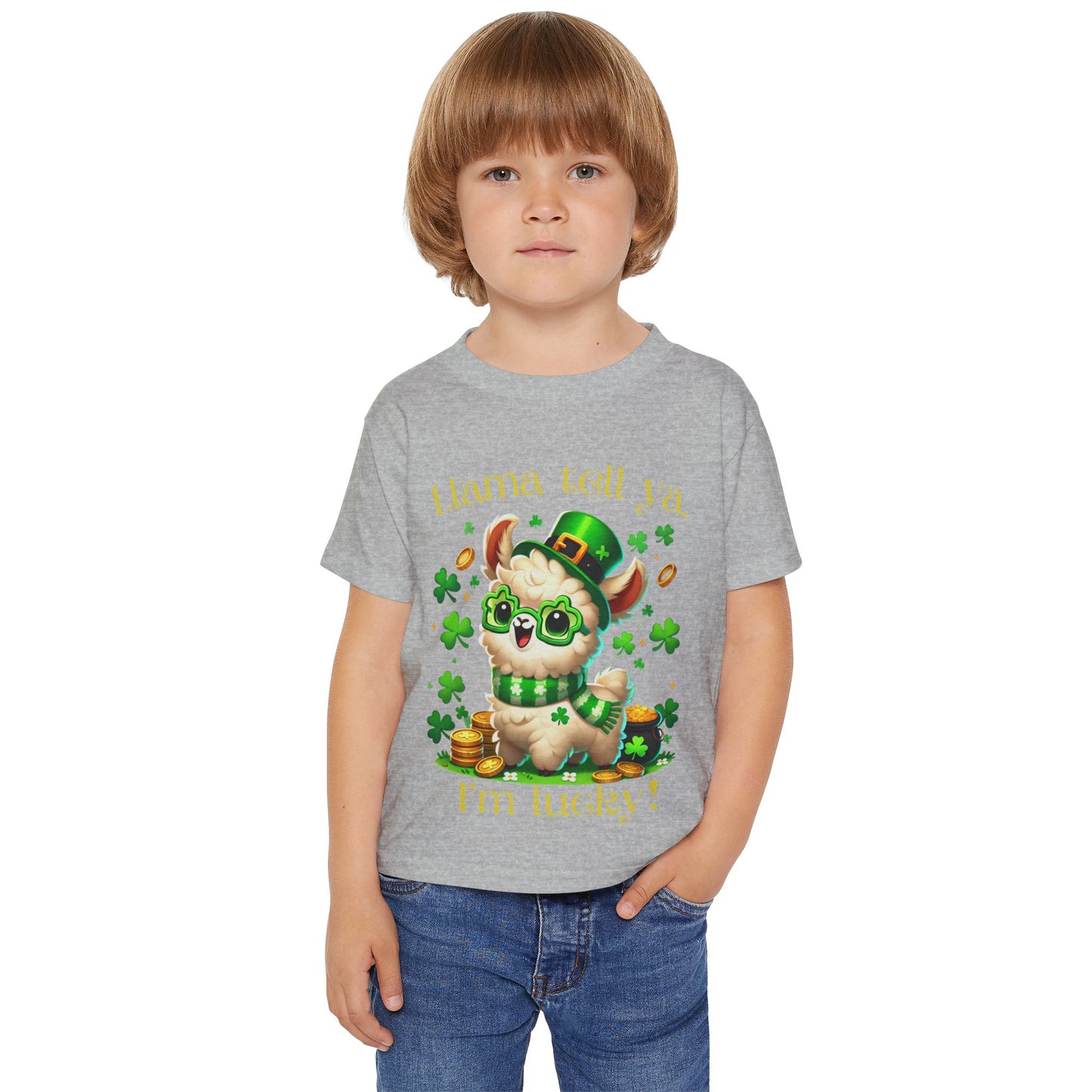 Llama Tell Ya, I’m Lucky! Toddler Tee – St. Patrick’s Day Shirt 🍀🦙