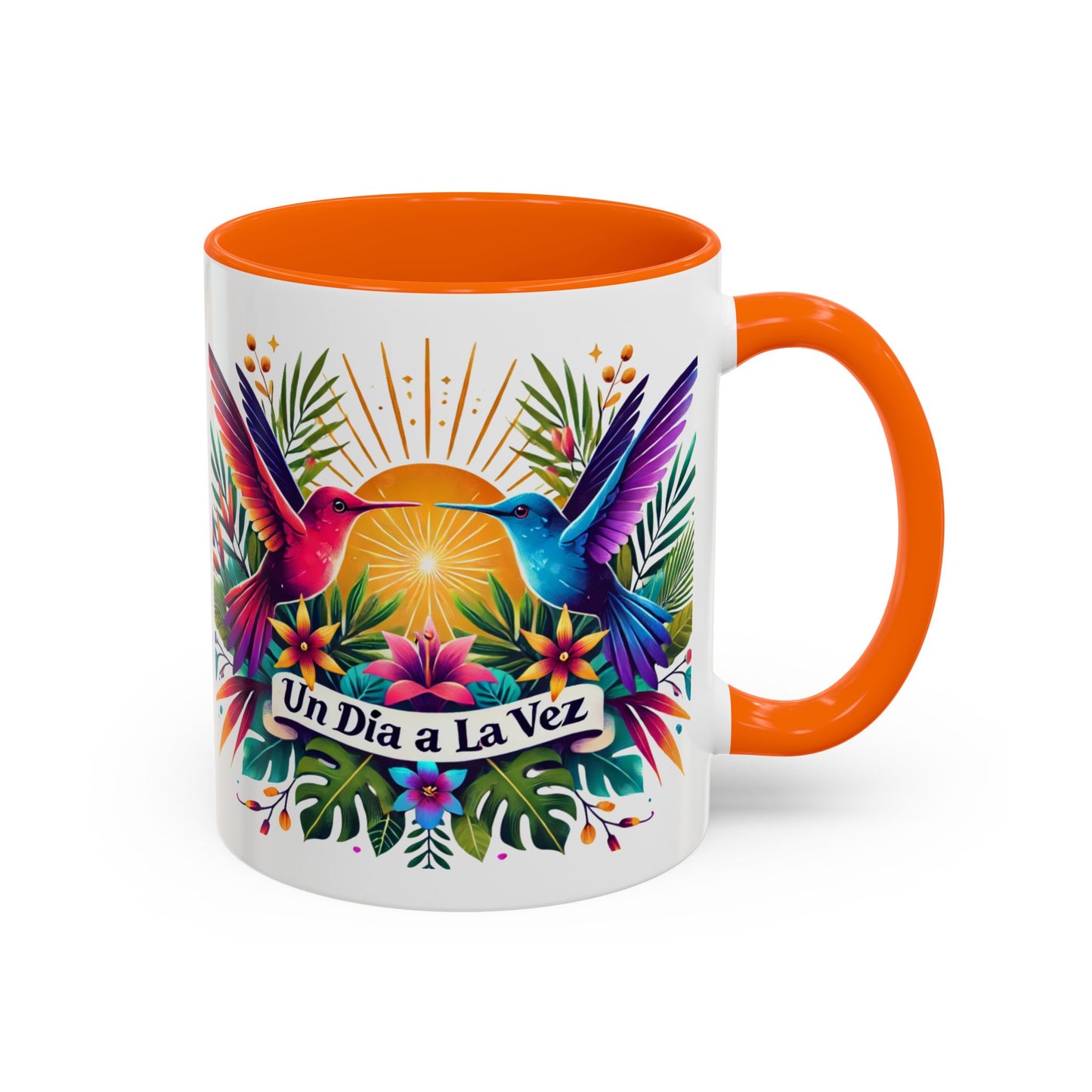 "Un Día a la Vez" Accent Coffee Mug (11oz, 15oz)