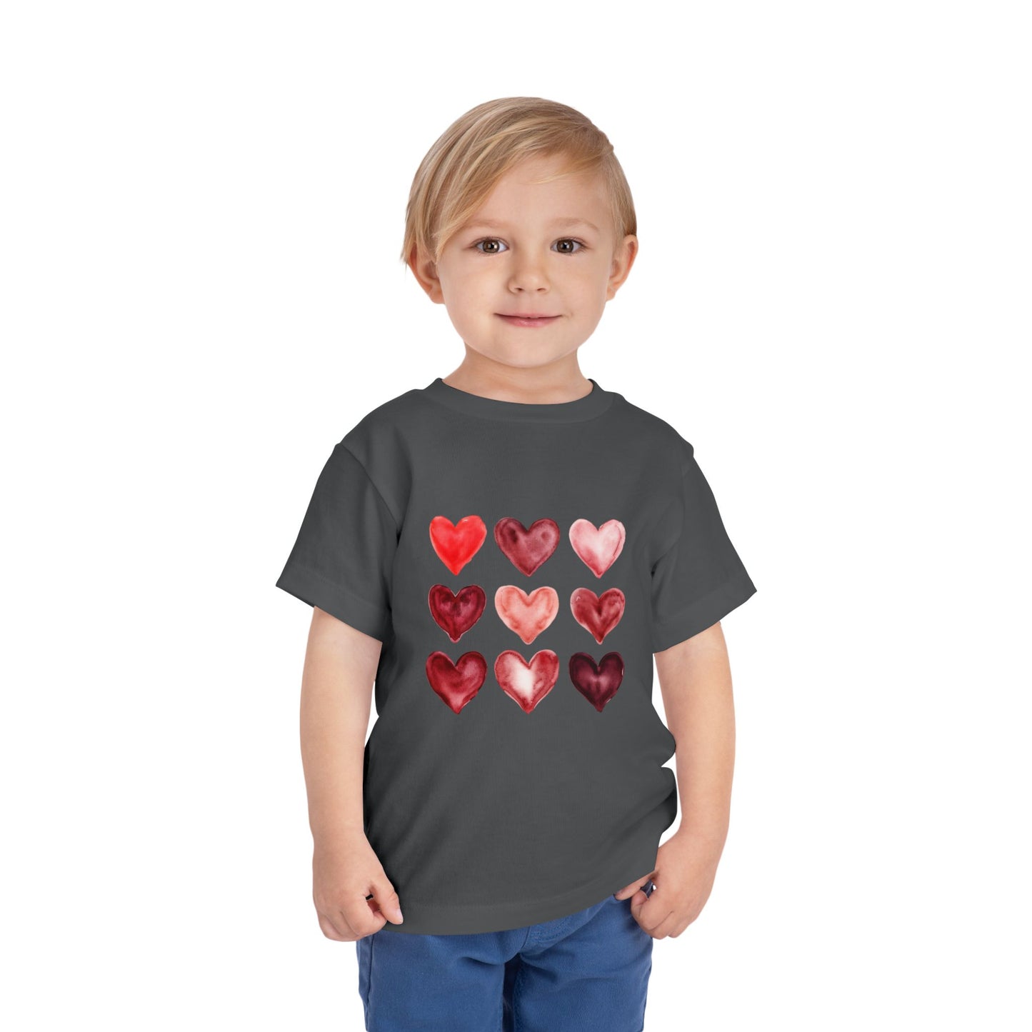 "Little Love Bug" Watercolor Heart Toddler Tee