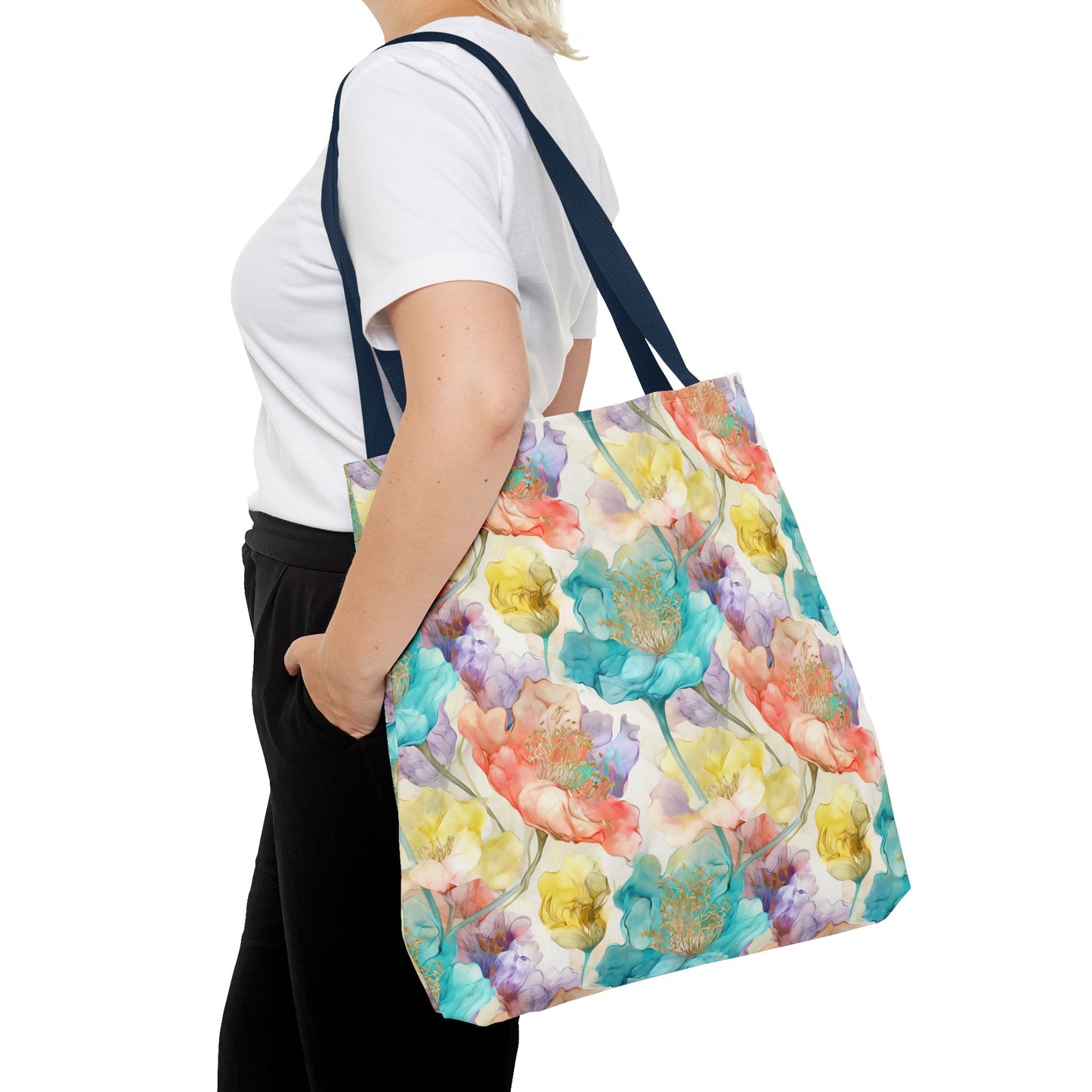 Watercolor Bloom 🌸 Artistic Tote Bag