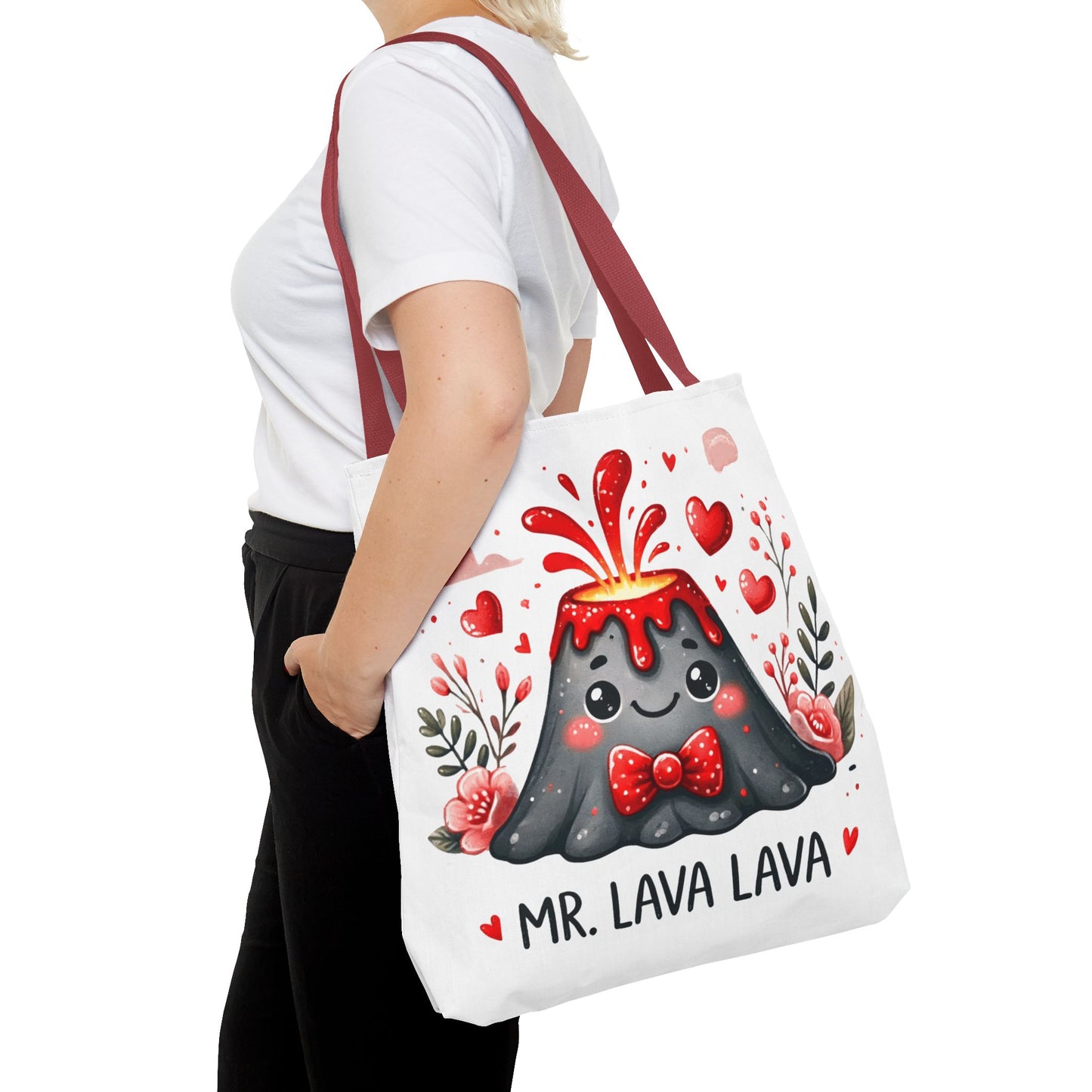 "Mr. Lava Lava Floral Charm" Tote Bag