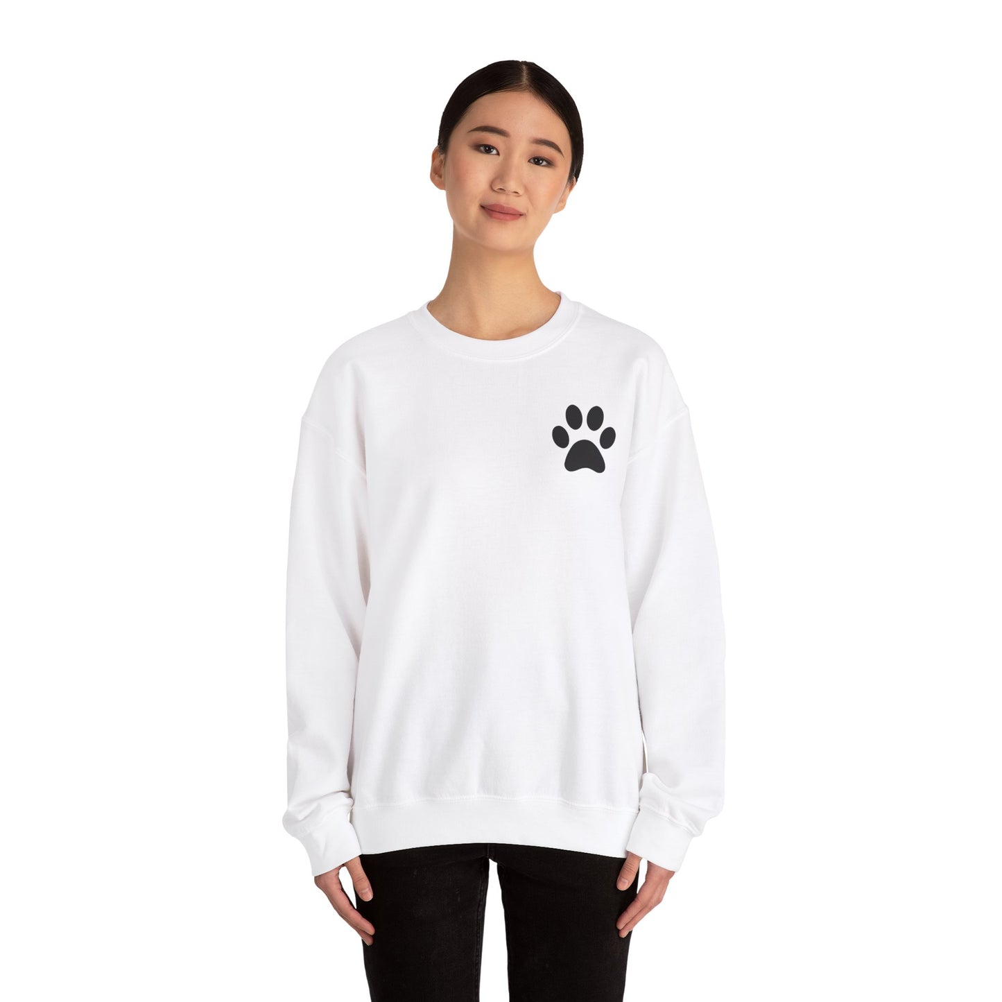 Minimalist Paw Print Crewneck Sweatshirt
