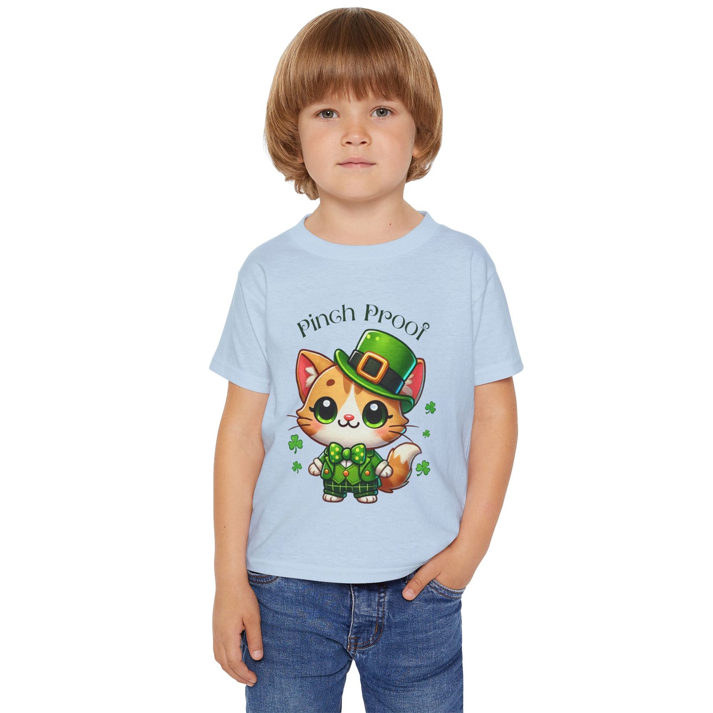 Pinch Proof Toddler Tee – St. Patrick’s Day Lucky Kitty 🍀😺