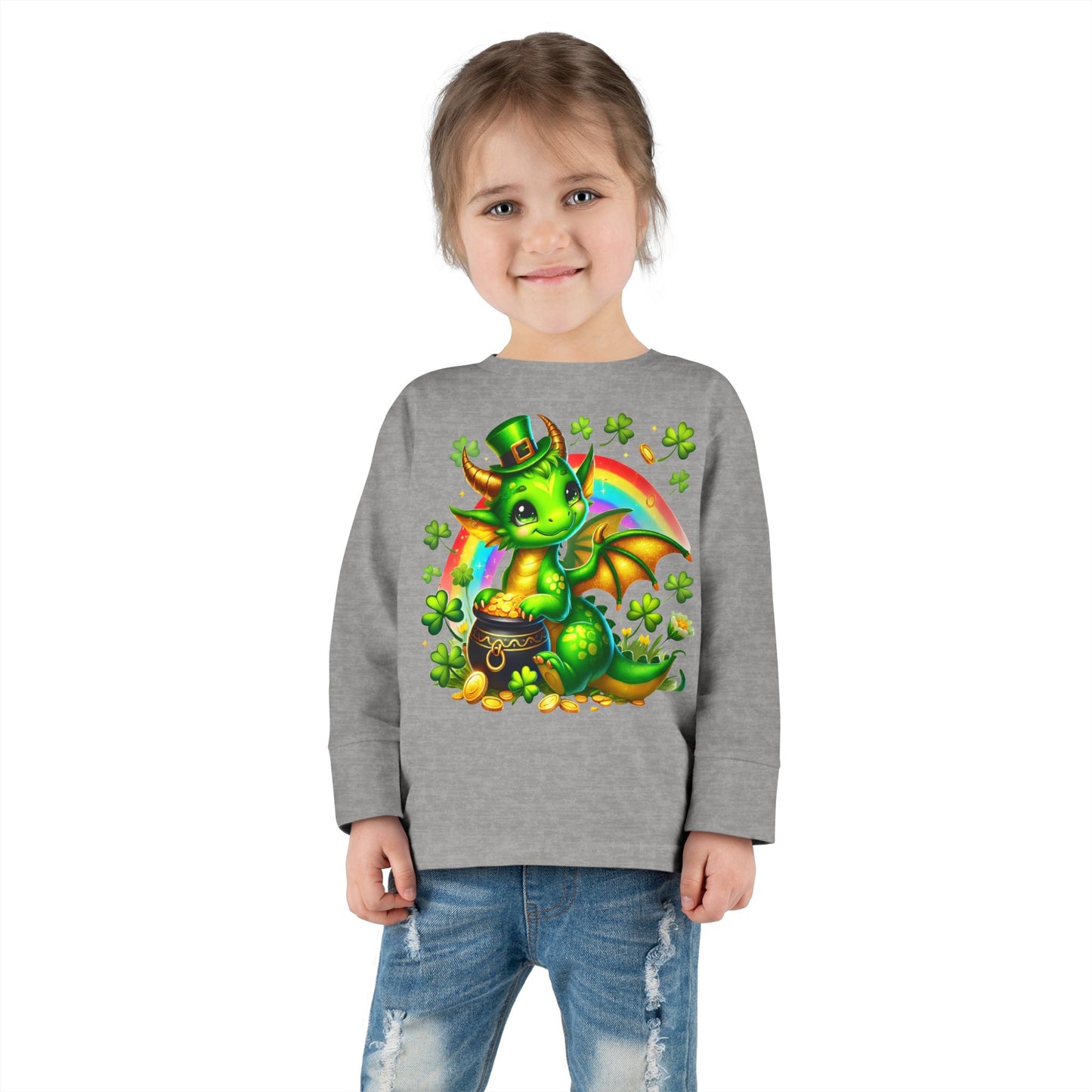 Lucky Little Dragon 🍀 Toddler Long Sleeve Tee