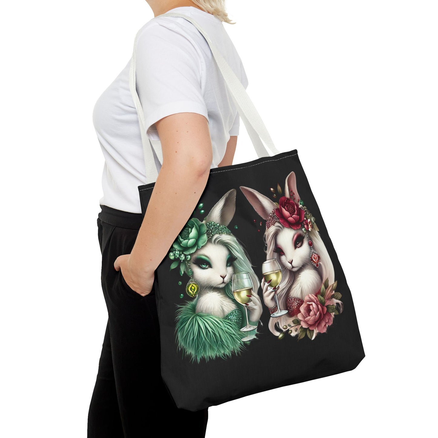 Vero Vino & Rosalie Rouge – Glam Bunny Tote Bag 🍷💅