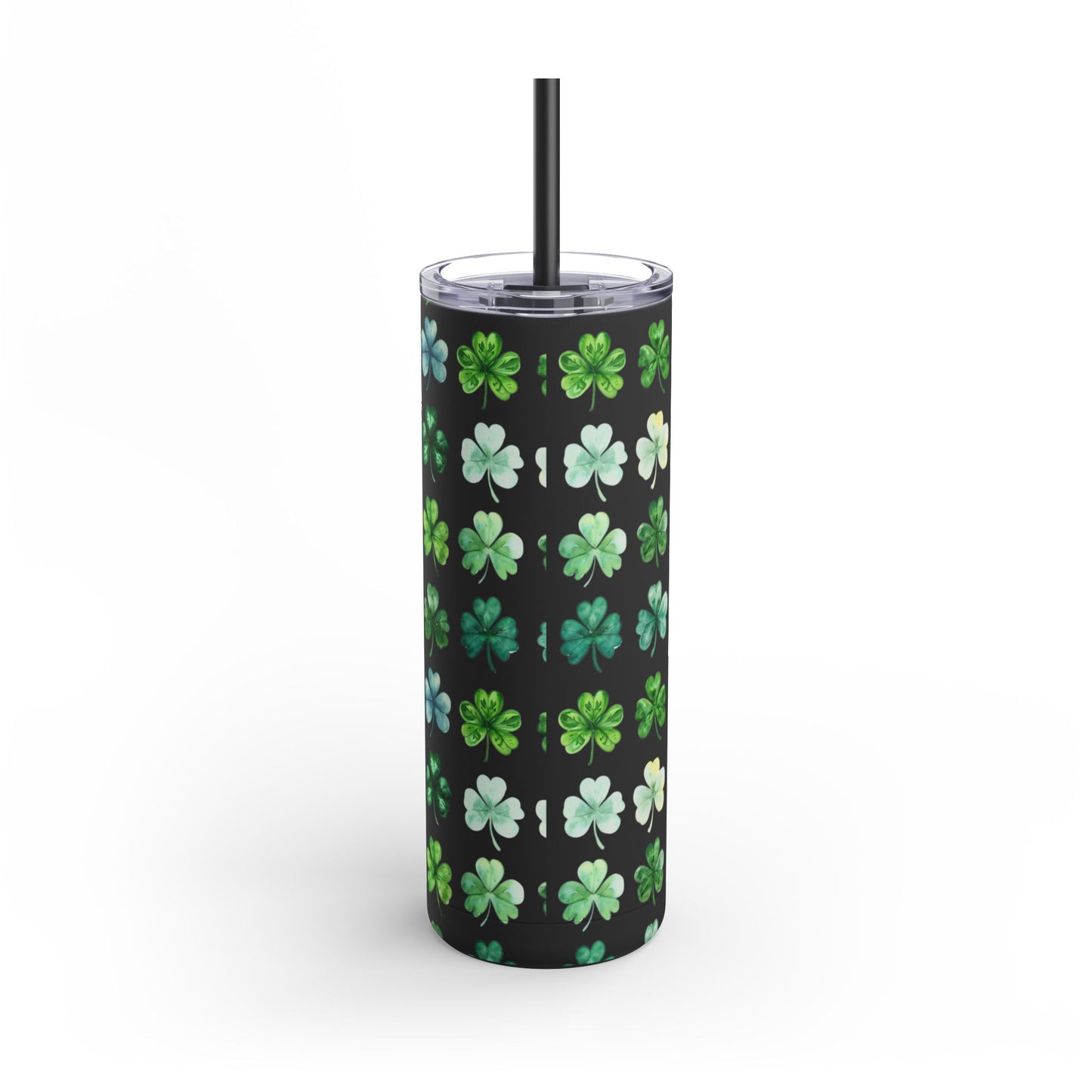 Lucky Sip 🍀 20oz Matte Tumbler – Triple Color Charm, Hot & Cold Insulated
