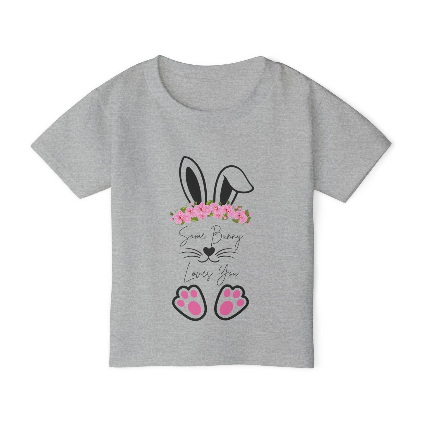 “Some Bunny Loves You” – Toddler Heavy Cotton™ Tee 🐾💗