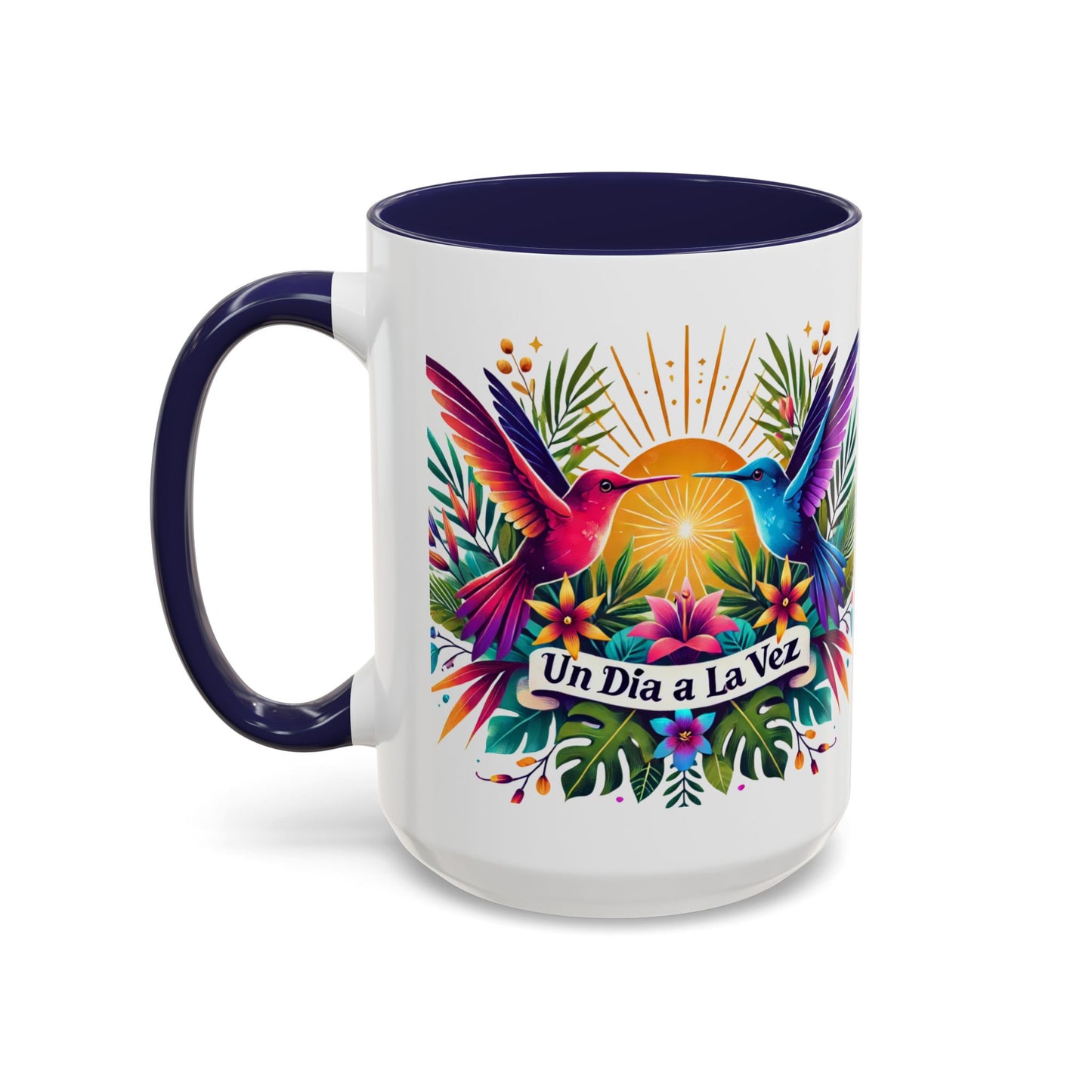 "Un Día a la Vez" Accent Coffee Mug (11oz, 15oz)