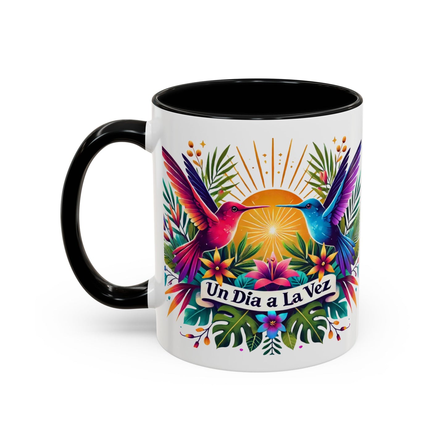 "Un Día a la Vez" Accent Coffee Mug (11oz, 15oz)