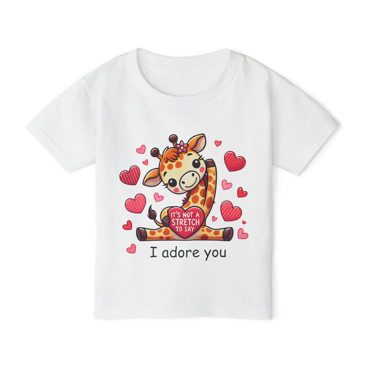 "I Adore You" Giraffe Toddler T-Shirt