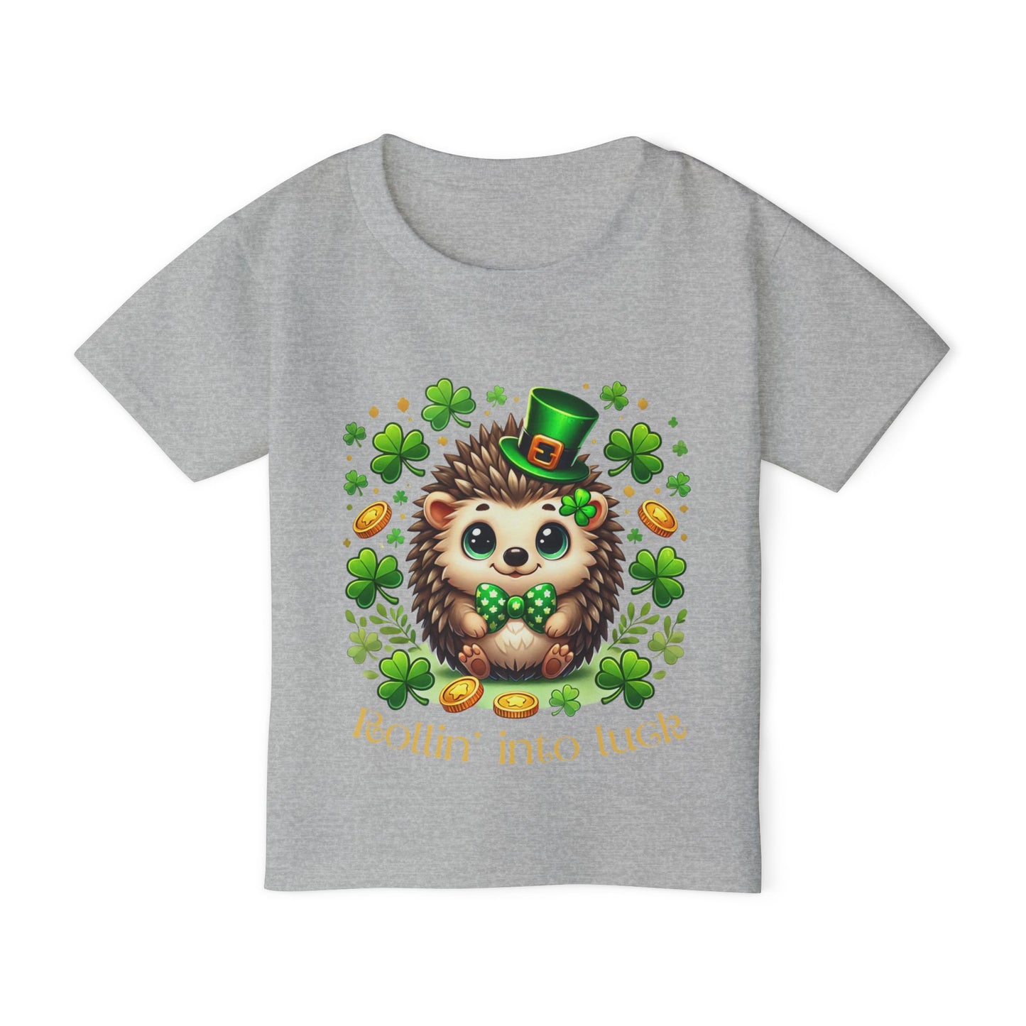 Rollin' Into Luck Toddler Tee – St. Patrick’s Day Hedgehog 🍀🦔