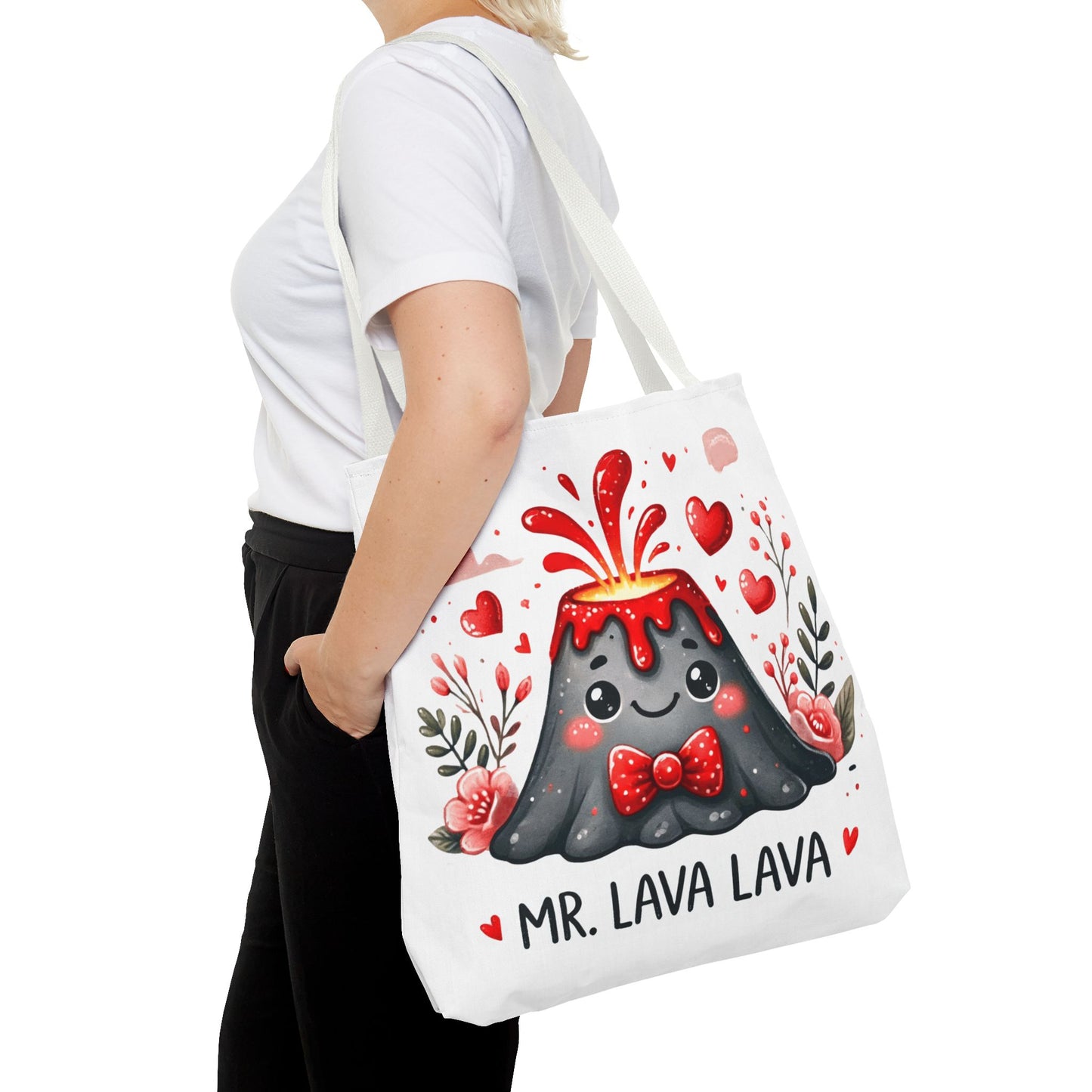 "Mr. Lava Lava Floral Charm" Tote Bag