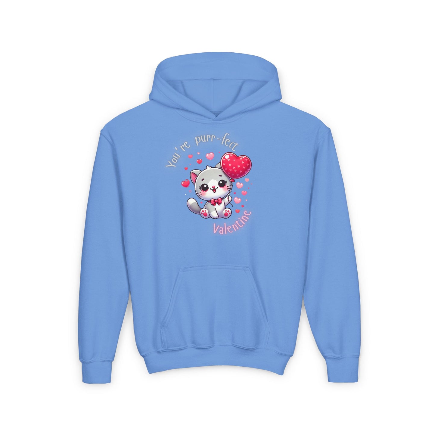 Purr-fect Valentine Youth Hoodie