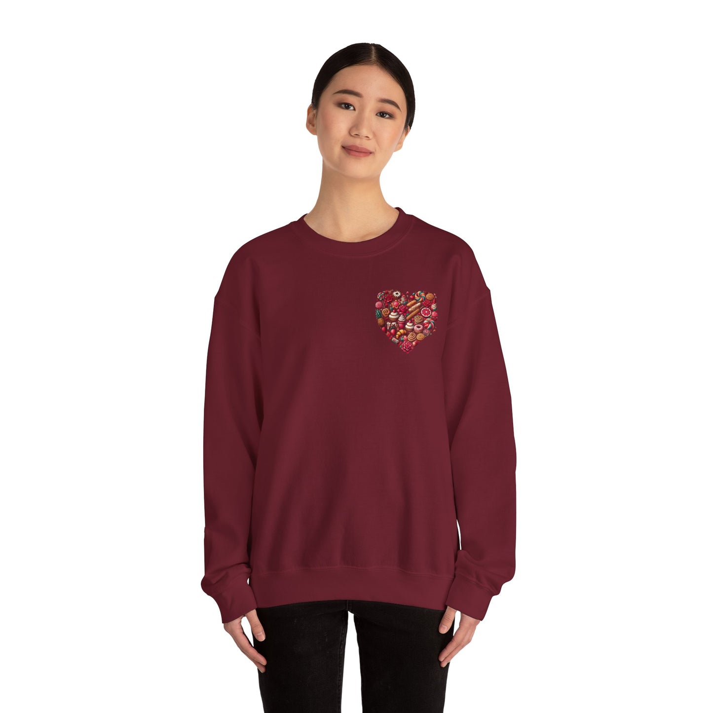 "Love in Every Stitch" Crewneck Sweatshirt