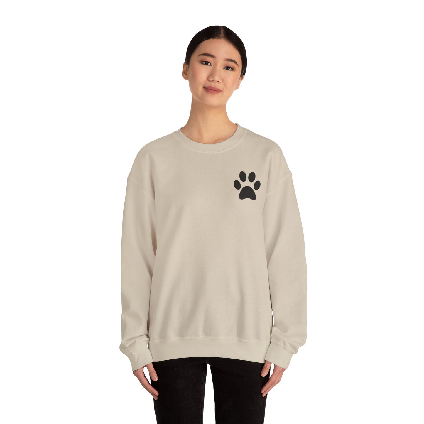 Minimalist Paw Print Crewneck Sweatshirt