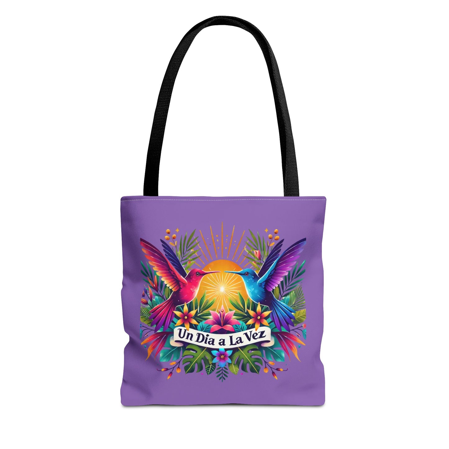 "Un Día a la Vez" Tropical Sunrise Tote Bag