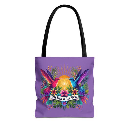 "Un Día a la Vez" Tropical Sunrise Tote Bag