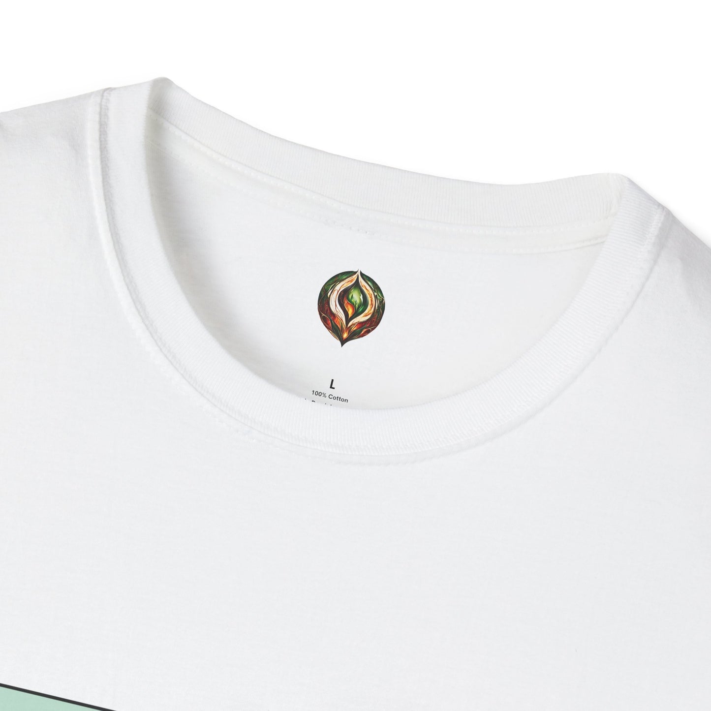 LOVE Paw Print Unisex T-Shirt – Mint & White Edition