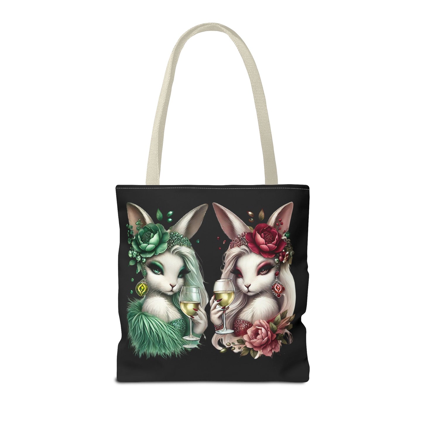 Vero Vino & Rosalie Rouge – Glam Bunny Tote Bag 🍷💅