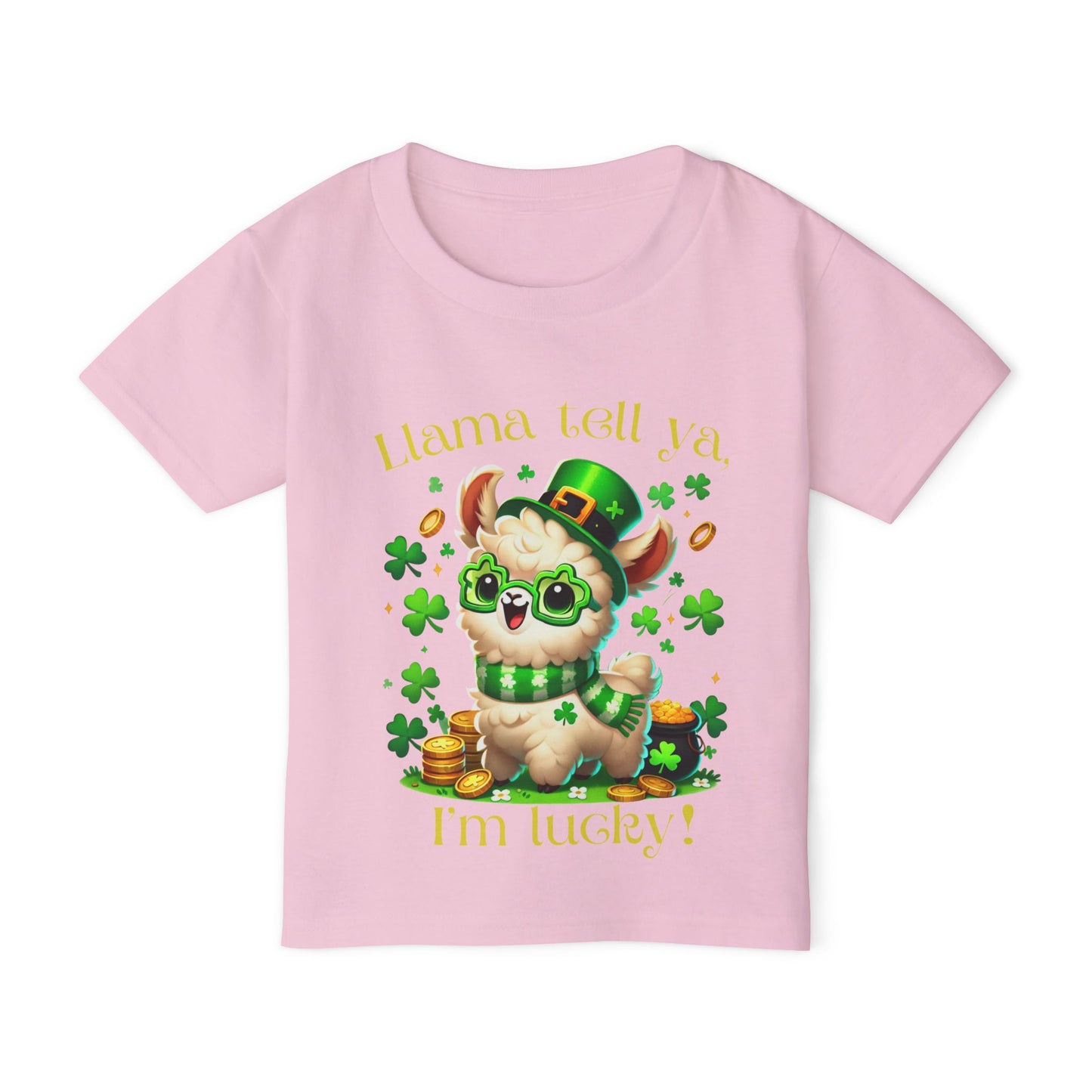 Llama Tell Ya, I’m Lucky! Toddler Tee – St. Patrick’s Day Shirt 🍀🦙