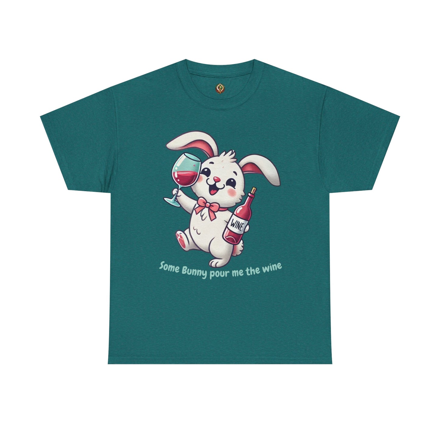 Some Bunny Pour Me the Wine – Unisex Heavy Cotton Tee 🐰🍷