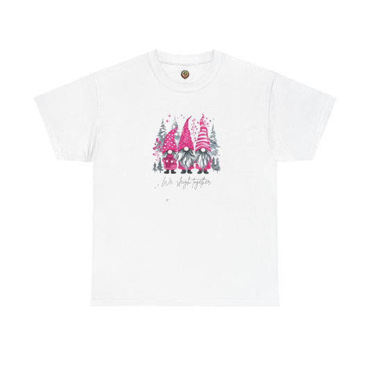 Pink Gnome Gathering Unisex Heavy Cotton Tee