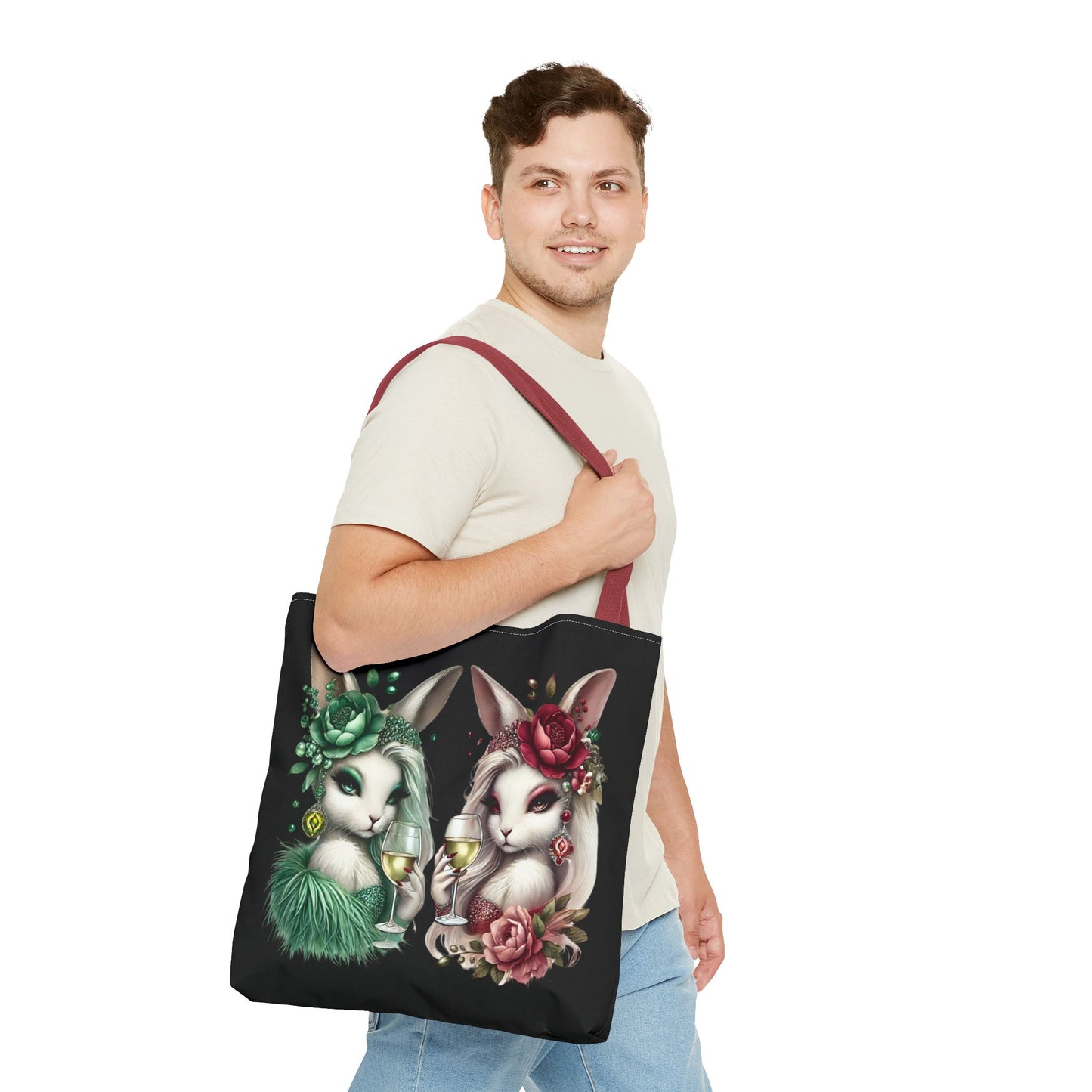 Vero Vino & Rosalie Rouge – Glam Bunny Tote Bag 🍷💅