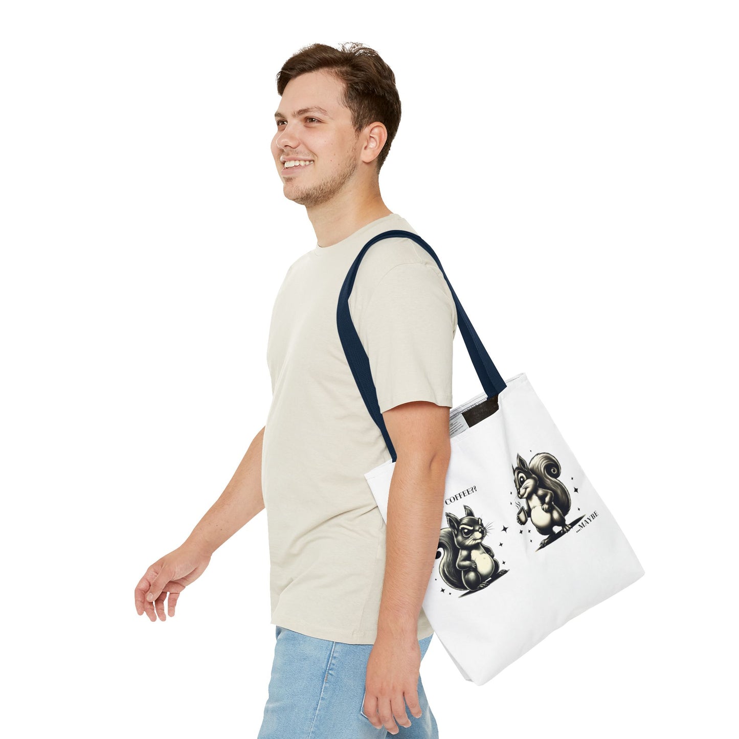 “Last of the Coffee?? …Maybe” Squirrel Tote – Snarky, Stylish & Caffeinated