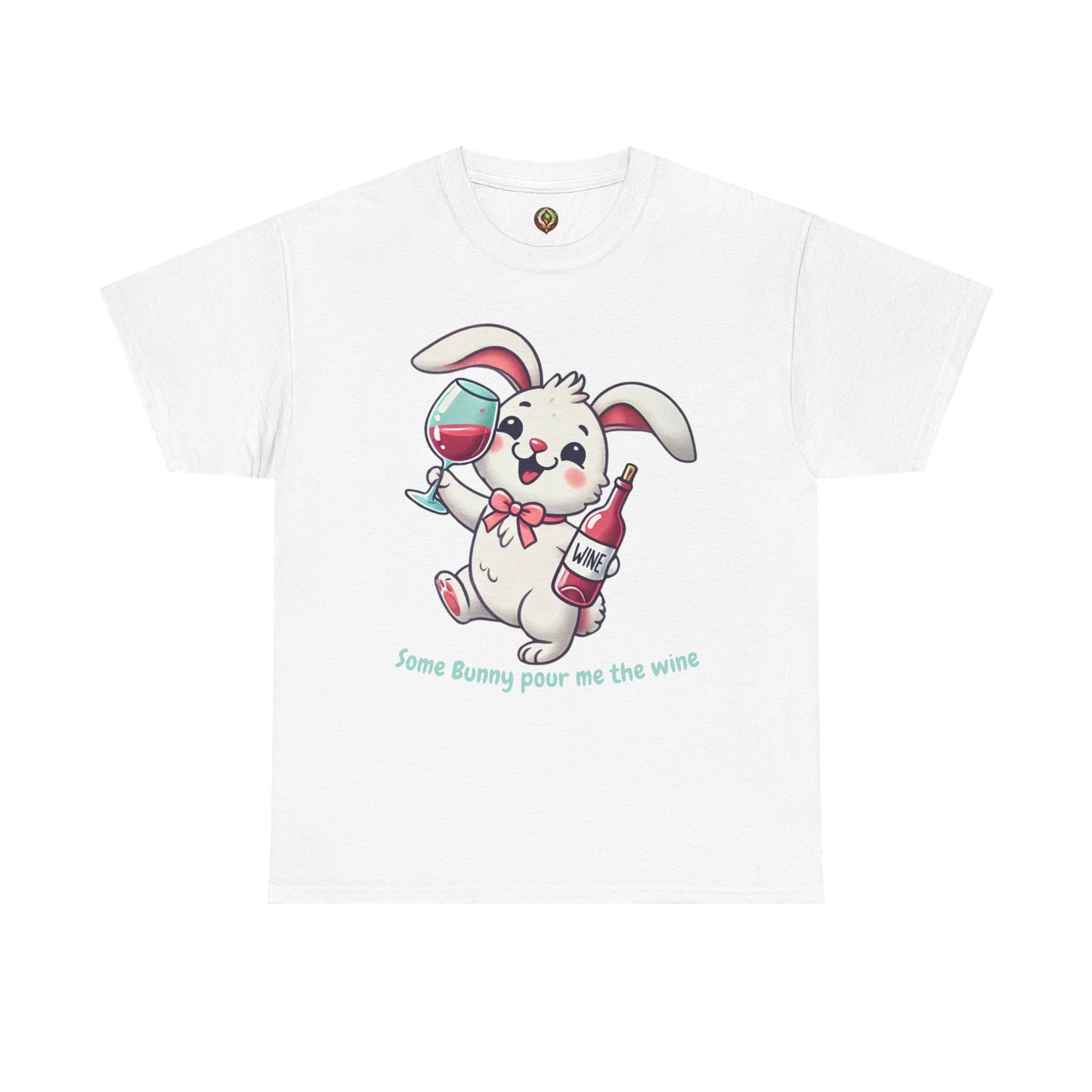 Some Bunny Pour Me the Wine – Unisex Heavy Cotton Tee 🐰🍷