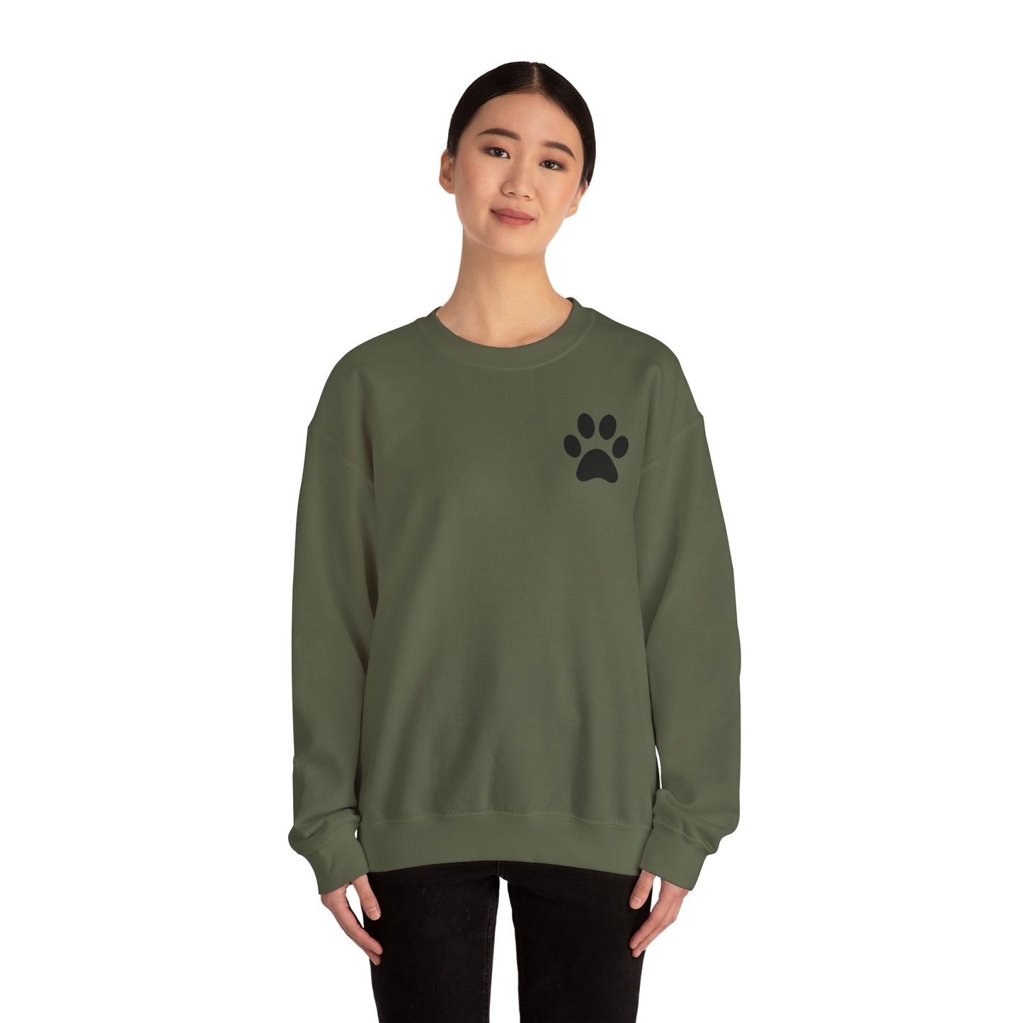 Minimalist Paw Print Crewneck Sweatshirt